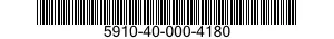5910-40-000-4180 CAPACITOR,FIXED,CERAMIC DIELECTRIC 5910400004180 400004180