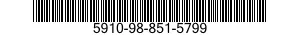 5910-98-851-5799 CAPACITOR,FIXED,ELECTROLYTIC 5910988515799 988515799