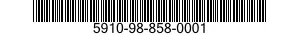 5910-98-858-0001 CAPACITOR,FIXED,ELECTROLYTIC 5910988580001 988580001