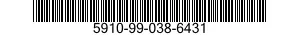 5910-99-038-6431 CAPACITOR,FIXED,METALLIZED,PAPER-PLASTIC DIELECTRIC 5910990386431 990386431