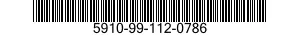 5910-99-112-0786  5910991120786 991120786