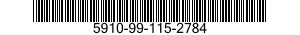 5910-99-115-2784 CAPACITOR,FIXED,ELECTRICAL 5910991152784 991152784