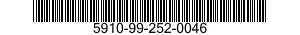 5910-99-252-0046 CAPACITOR,FIXED,ELECTRICAL 5910992520046 992520046