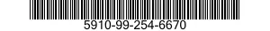 5910-99-254-6670 CAPACITOR,FIXED,METALLIZED,PAPER-PLASTIC DIELECTRIC 5910992546670 992546670