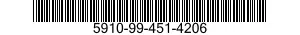 5910-99-451-4206 CAPACITOR,FIXED,PLASTIC DIELECTR 5910994514206 994514206