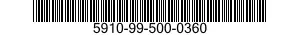5910-99-500-0360 CAPACITOR,FIXED,CERAMIC 5910995000360 995000360