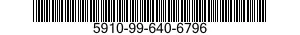 5910-99-640-6796 CAPACITOR,VARIABLE,PLASTIC DIELECTRIC 5910996406796 996406796