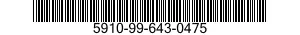 5910-99-643-0475  5910996430475 996430475