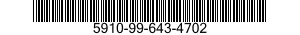 5910-99-643-4702 CAPACITOR,VARIABLE,AIR DIELECTRIC 5910996434702 996434702