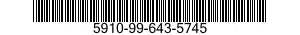 5910-99-643-5745 CAPACITOR,FIXED,CERAMIC DIELECTRIC 5910996435745 996435745