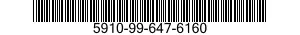 5910-99-647-6160 CAPACITOR,FIXED,MICA DIELECTRIC 5910996476160 996476160