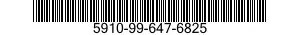 5910-99-647-6825 CAPACITOR,FIXED,PLASTIC DIELECTRIC 5910996476825 996476825