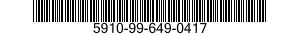 5910-99-649-0417 CAPACITOR,FIXED,ELECTROLYTIC 5910996490417 996490417