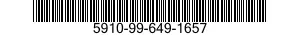 5910-99-649-1657 CAPACITOR,FIXED,ELECTROLYTIC 5910996491657 996491657
