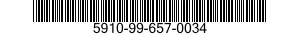 5910-99-657-0034 CAPACITOR,FIXED,CERAMIC DIELECTRIC 5910996570034 996570034