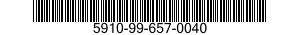 5910-99-657-0040 CAPACITOR,FIXED,CERAMIC DIELECTRIC 5910996570040 996570040