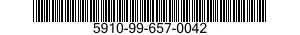 5910-99-657-0042 CAPACITOR,FIXED,CERAMIC DIELECTRIC 5910996570042 996570042