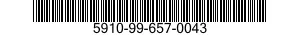 5910-99-657-0043 CAPACITOR,FIXED,CERAMIC DIELECTRIC 5910996570043 996570043