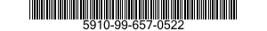 5910-99-657-0522 CAPACITOR,FIXED,ELECTRICAL 5910996570522 996570522