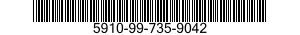 5910-99-735-9042 CAPACITOR,FIXED,ELECTRICAL 5910997359042 997359042