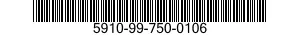 5910-99-750-0106 CAPACITOR,FIXED,ELECTRICAL 5910997500106 997500106