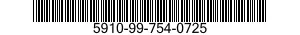 5910-99-754-0725 CAPACITOR,FIXED,CERAMIC 5910997540725 997540725