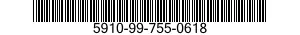 5910-99-755-0618 CAPACITOR,FIXED,ELECTRICAL 5910997550618 997550618