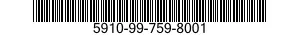 5910-99-759-8001 CAPACITOR,FIXED,CERAMIC 5910997598001 997598001