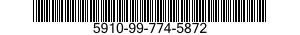 5910-99-774-5872 CAPACITOR,FIXED,CERAMIC DIELECTRIC 5910997745872 997745872