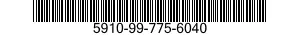 5910-99-775-6040 CAPACITOR,FIXED,METALLIZED,PAPER-PLASTIC DIELECTRIC 5910997756040 997756040