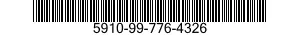 5910-99-776-4326 CAPACITOR BRACKET A 5910997764326 997764326