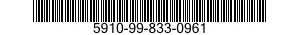 5910-99-833-0961 CAPACITOR,VARIABLE,CERAMIC DIELECTRIC 5910998330961 998330961