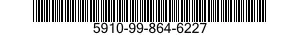 5910-99-864-6227 CAPACITOR,FIXED,ELECTRICAL 5910998646227 998646227