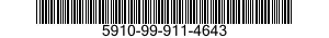 5910-99-911-4643 CAPACITOR,FIXED,MICA DIELECTRIC 5910999114643 999114643