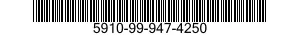 5910-99-947-4250 CAPACITOR,FIXED,METALLIZED,PAPER-PLASTIC DIELECTRIC 5910999474250 999474250