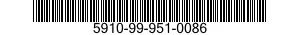 5910-99-951-0086  5910999510086 999510086