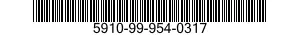 5910-99-954-0317 CAPACITOR,VARIABLE,GAS DIELECTRIC 5910999540317 999540317