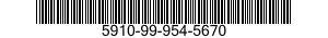 5910-99-954-5670  5910999545670 999545670