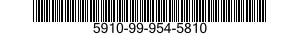 5910-99-954-5810 CAPACITOR,FIXED,PLASTIC DIELECTRIC 5910999545810 999545810
