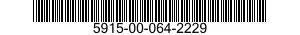 5915-00-064-2229 FILTER,LOW PASS 5915000642229 000642229