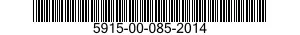 5915-00-085-2014  5915000852014 000852014
