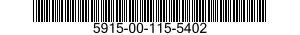 5915-00-115-5402 FILTER,BAND PASS 5915001155402 001155402