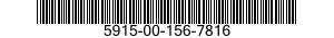 5915-00-156-7816 FILTER,RADIO FREQUENCY INTERFERENCE 5915001567816 001567816