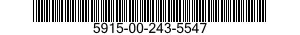 5915-00-243-5547 FILTER,LOW PASS 5915002435547 002435547