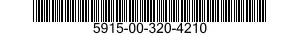 5915-00-320-4210 FILTER,RADIO FREQUENCY INTERFERENCE 5915003204210 003204210