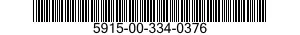 5915-00-334-0376  5915003340376 003340376