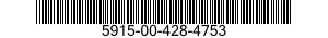 5915-00-428-4753 FILTER SUBASSEMBLY 5915004284753 004284753