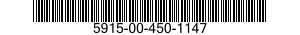 5915-00-450-1147 FILTER,RADIO FREQUENCY INTERFERE 5915004501147 004501147