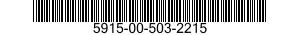 5915-00-503-2215 FILTER,RADIO FREQUENCY INTERFERENCE 5915005032215 005032215