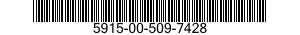 5915-00-509-7428 FILTER,RADIO FREQUENCY INTERFERENCE 5915005097428 005097428